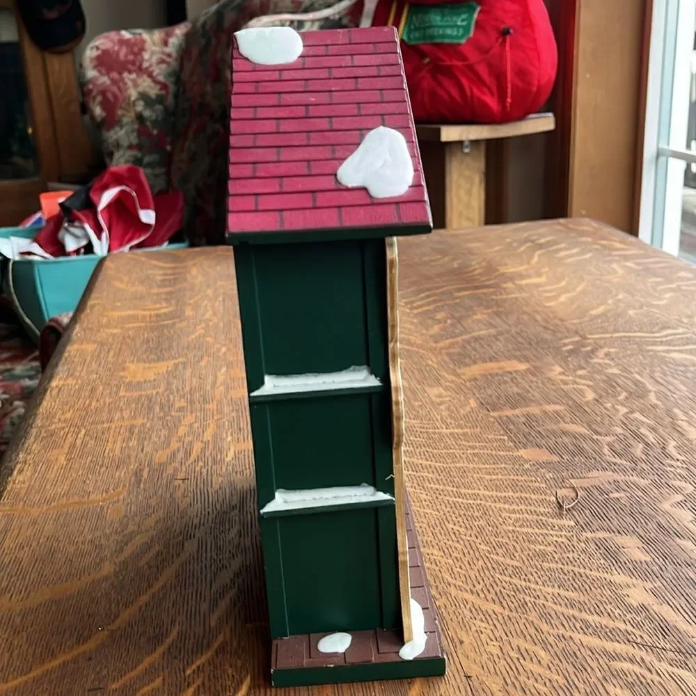 Christmas Shop Santa Claus Mechanical Music Box Animated